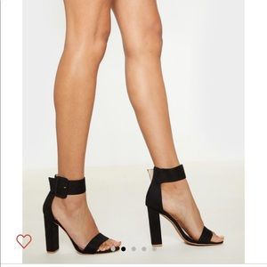 Black ankle block heel 🖤👠